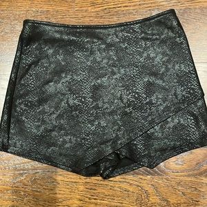 Black snake skort - brand new with tags